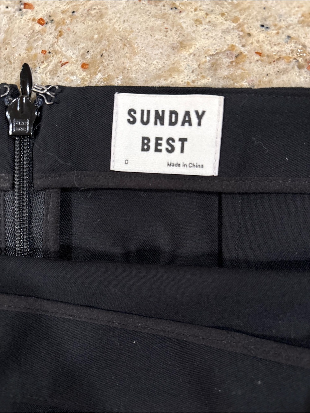 Sunday Best Aritzia Black Skirt with Back Zipper